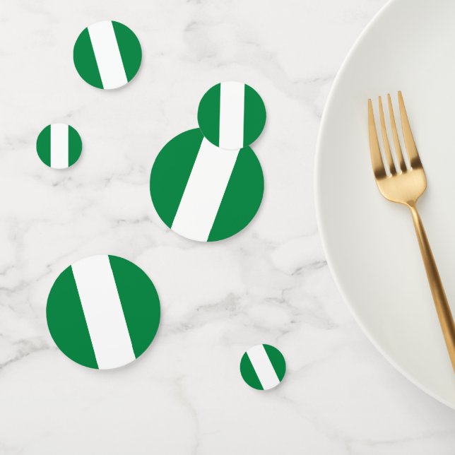 Nigeria flag confetti (Group)