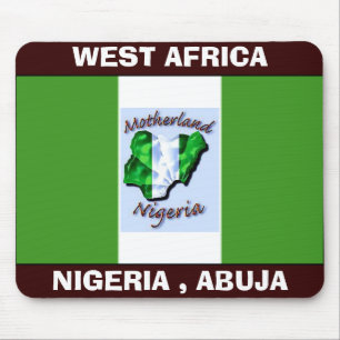 nigeria flag copy, NIGERIA TODAY copy, WEST AFR... Mouse Pad