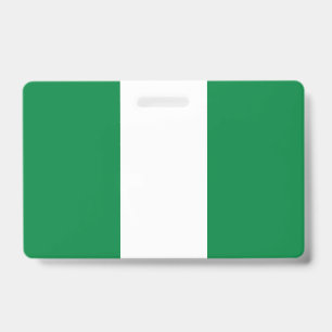 Nigeria flag ID badge