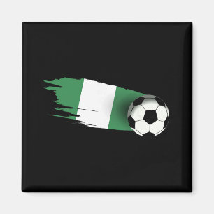 Nigeria Flag Jersey Nigerian Soccer Team Nigerian  Magnet