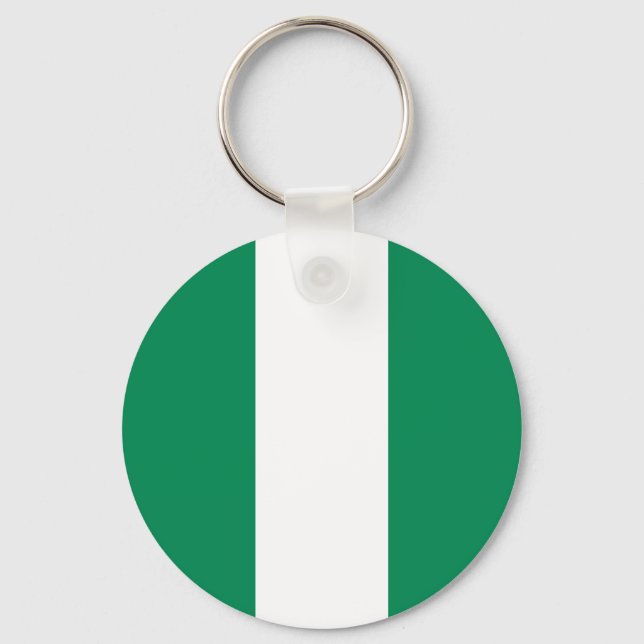 Nigeria Flag Key Ring (Front)