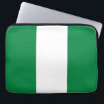 Nigeria flag laptop sleeve<br><div class="desc">An ideal gift for all those who are patriotic of their country!</div>