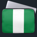 Nigeria flag laptop sleeve<br><div class="desc">An ideal gift for all those who are patriotic of their country!</div>