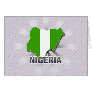 Nigeria Flag Map 2.0