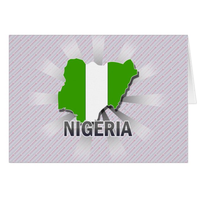 Nigeria Flag Map 2.0 (Front Horizontal)