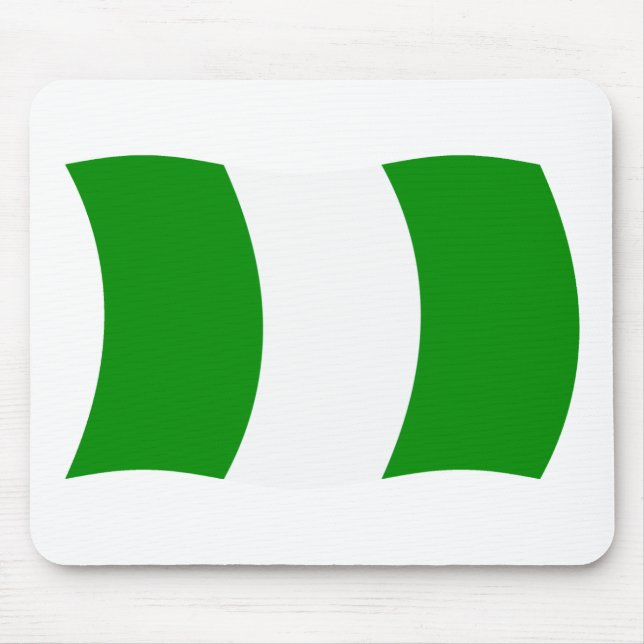 Nigeria Flag Mousepad (Front)