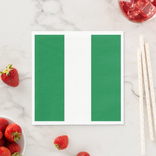 Nigeria flag napkin