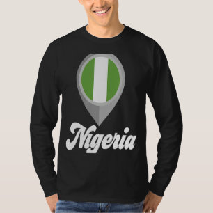 NIGERIA Flag Pin I Love NIGERIA Travel T-Shirt