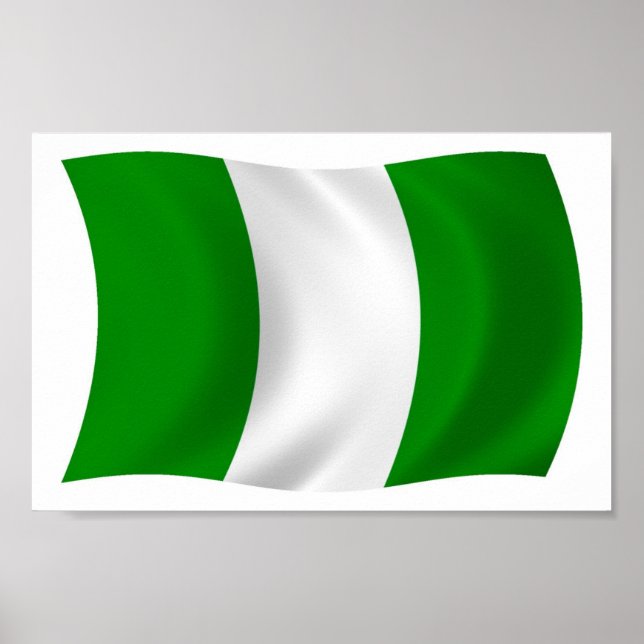 Nigeria Flag Poster Print (Front)