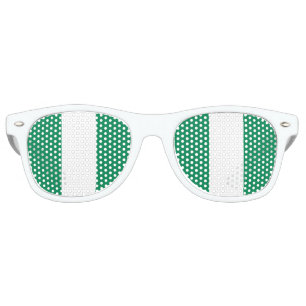 Nigeria Flag Retro Sunglasses