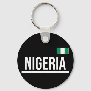 Nigeria Flag Sports Jersey Key Ring