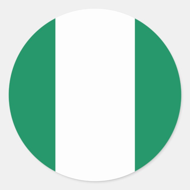 Nigeria Flag Sticker (Front)