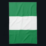 Nigeria flag tea towel<br><div class="desc">An ideal gift for all those who are patriotic of their country!</div>