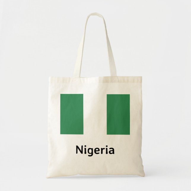 Nigeria Flag Tote Bag (Front)