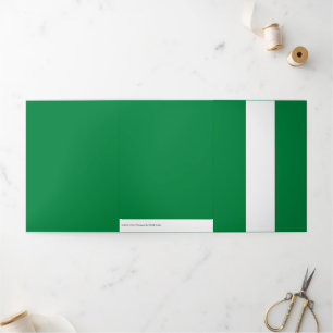 Nigeria flag Tri-Fold card