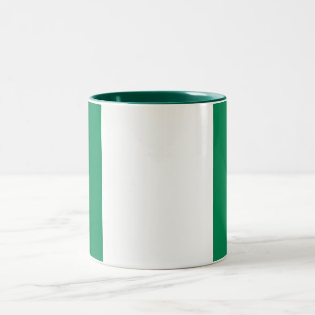 Nigeria Flag Two-Tone Coffee Mug (Center)