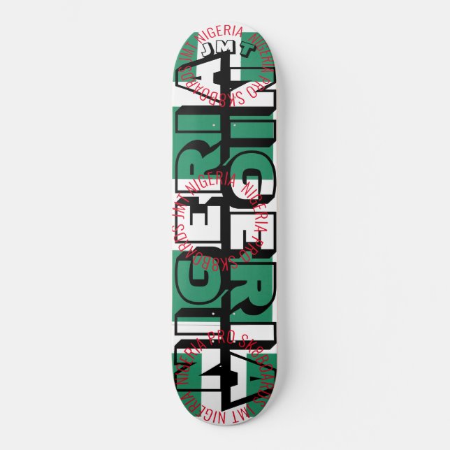 NIGERIA   JMT NIGERIA 8 1/4" Skateboard Deck (Front)