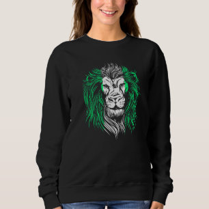 Nigeria Lion Nigerian Flag Sweatshirt
