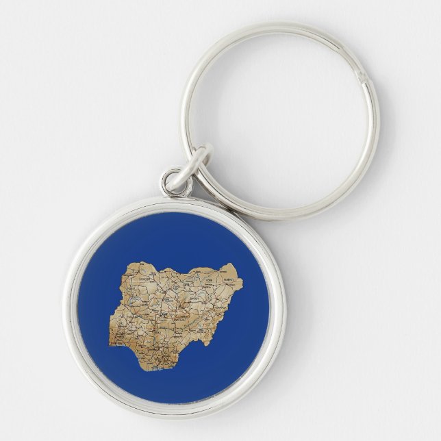 Nigeria Map Keychain (Front)