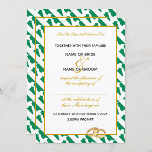 NIGERIA Naija Christian Wedding Invitation