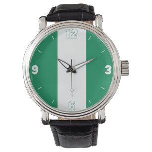 Nigeria National Flag Elegant Patriotic Watch