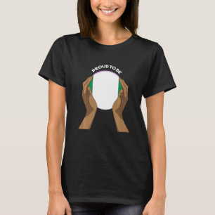 Nigeria Nigerian Africa Proud Heart Love Hands Pre T-Shirt