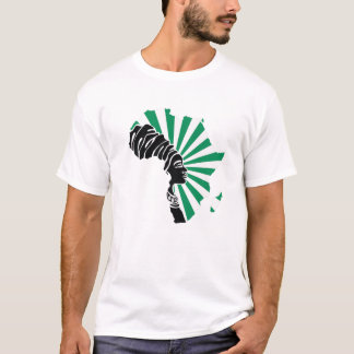 Nigeria Nigerian Flag Africa Map Ethnic Heritage B T-Shirt