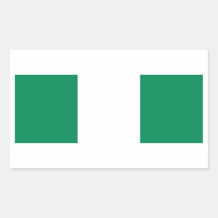 Nigeria/Nigerian Flag Rectangular Sticker