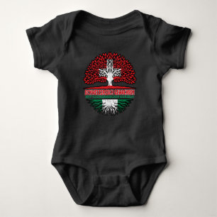 Nigeria Nigerianisch Schweizer Schweiz Baum Wurzel Baby Bodysuit