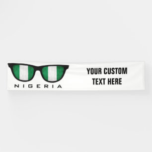 Nigeria Shades custom text & colour banner