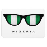 Nigeria Shades custom text & colour magnet