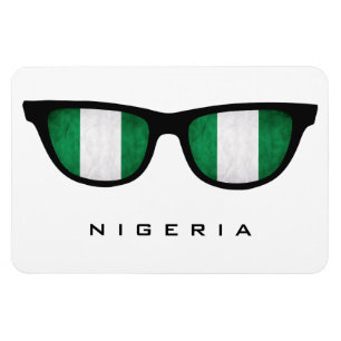 Nigeria Shades custom text & colour magnet