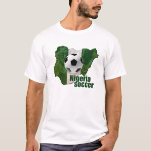 Nigeria soccer culture Map of Nigeria gifts T-Shirt