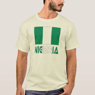 Nigeria with the Nigerian Flag  T-Shirt