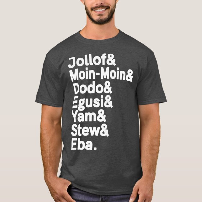 Nigerian African foods Jollof Rice Nigeria Naija T-Shirt (Front)