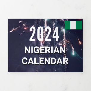 Nigerian Calendar 2024 Tri-Fold Programme