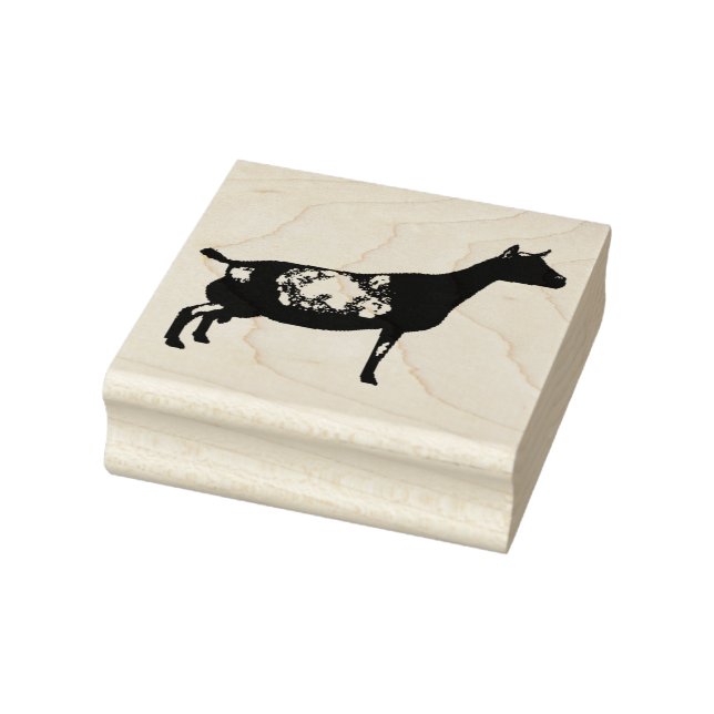 Nigerian Dwarf Dairy Goat Doe Rubber Stamp (Stamp)