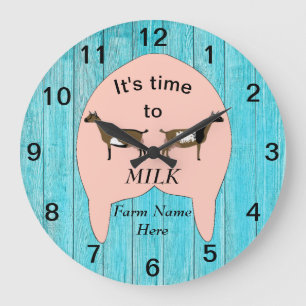 Nigerian Dwarf Dairy Goat Farm Udder Large Clock