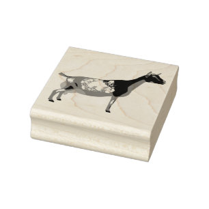 Nigerian Dwarf Dairy Goat Rubber Stamp