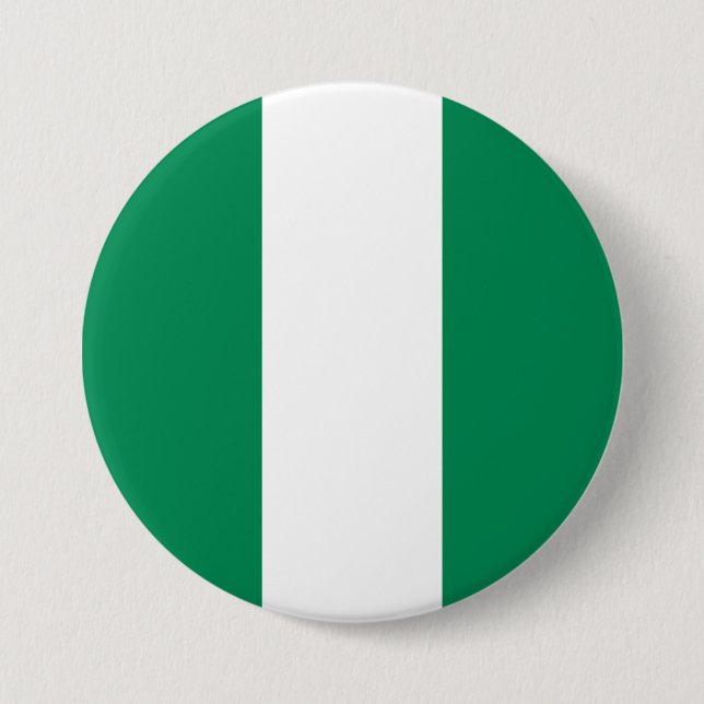 Nigerian Flag 7.5 Cm Round Badge (Front)