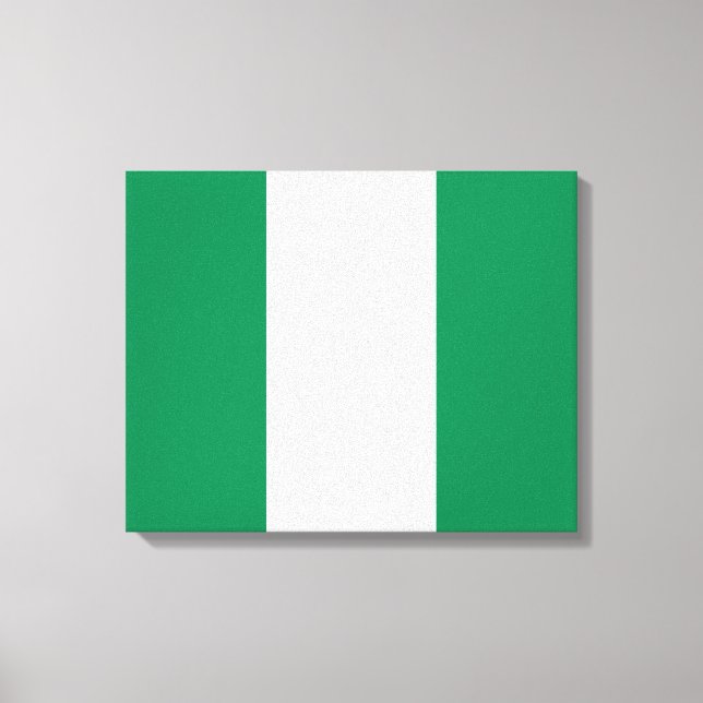 Nigerian Flag Canvas Print (Front)