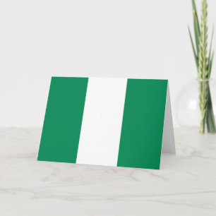 Nigerian Flag Card