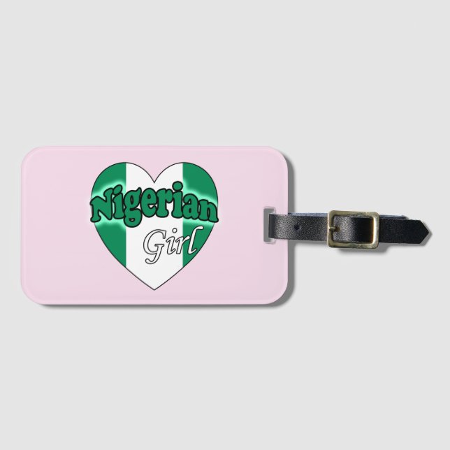 Nigerian Girl Luggage Tag (Front Horizontal)