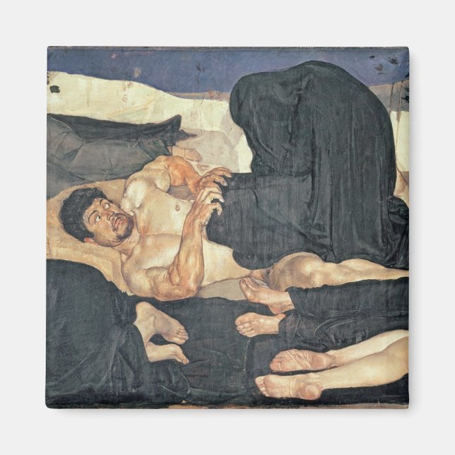 Night, 1890 (oil on canvas) magnet (Front)