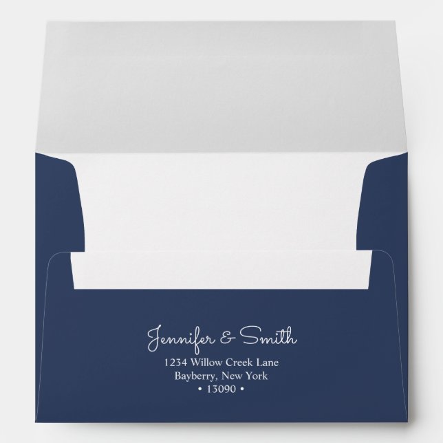 Night A7 Envelope minimalist & in inviting tone (Back (Bottom))