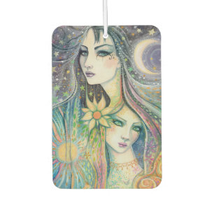 Night and Day Abstract Fantasy Art Car Air Freshener