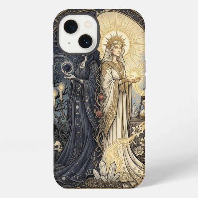 Night and Day iPhone Case (Back)