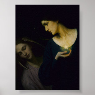 "Night and Her Daughter Sleep"  Poster