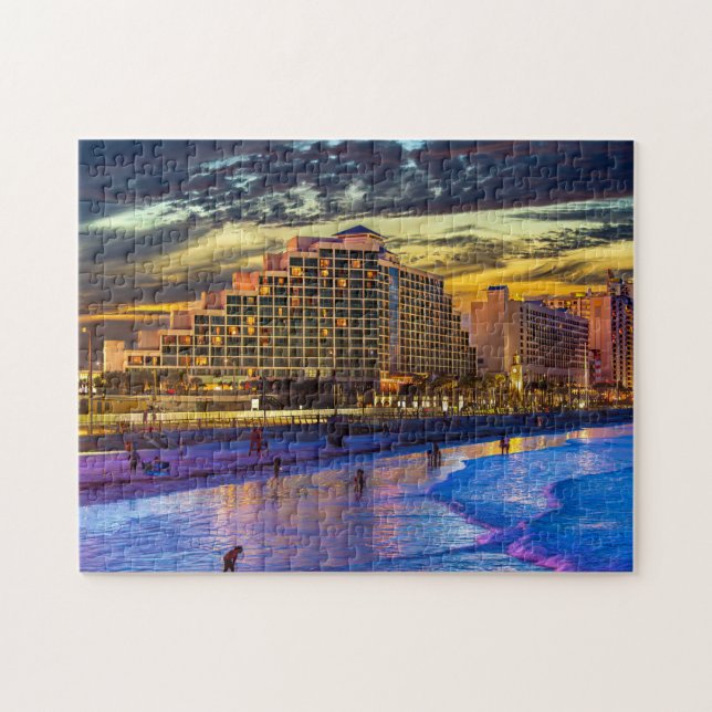 Night at Daytona Beach Jigsaw Puzzle (Horizontal)