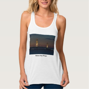 Night At Mackinac Bridge Tank Top